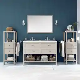 Brico Dépôt Meuble à poser gris l. 120 cm perma offre
