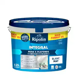 Brico Dépôt Peinture blanche mat 12 l offre