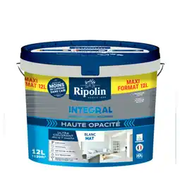 Brico Dépôt Peinture blanche mat monocouche 12 l offre
