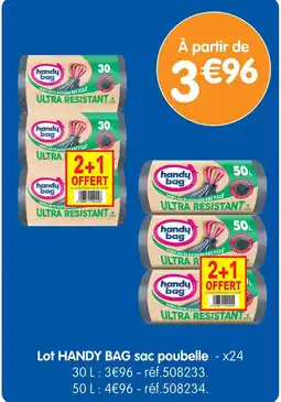 b&m Handy Bag Lot sac poubelle offre