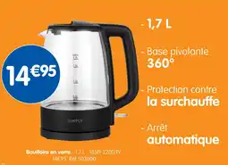 b&m Simply Bouilloire en verre offre