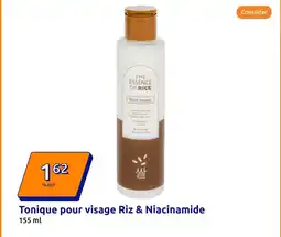 Action Tonique pour visage Riz & Niacinamide offre