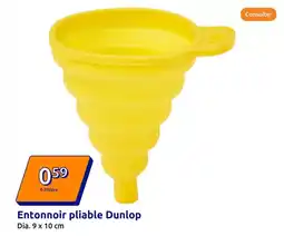 Action DUNLOP Entonnoir pliable offre