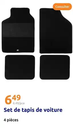 Action Set de tapis de voiture offre