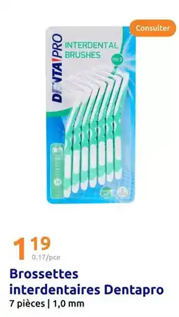 Action DENTAPRO Brossettes interdentaires offre
