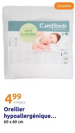 Action Oreiller hypoallergenique offre