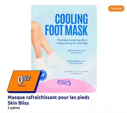 Action Skin bliss - masque rafraîchissant pour les pieds offre