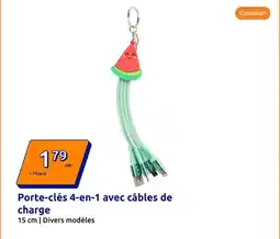 Action Porte-clés 4-en-1 avec câbles de offre