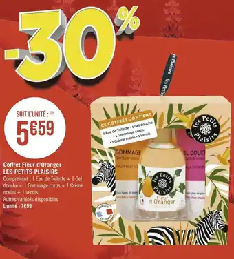 Géant Casino Les petits plaisirs coffret fleur d’oranger offre