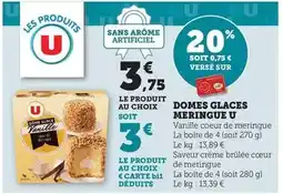 Maximarché Domes glaces merigue offre