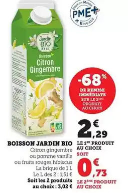 Maximarché Céréal bio - boisson jardin bio offre