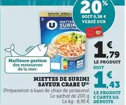 Maximarché Miettes de surimi saveur crabe offre