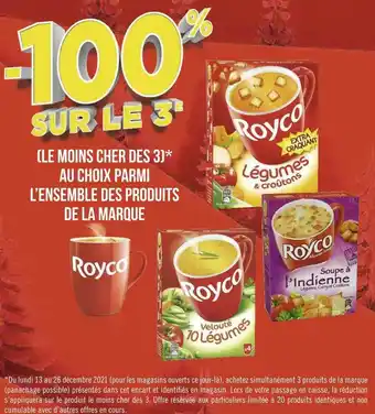 Géant Casino Royco bon plan sur l'ensemble des produits de la marque royco offre