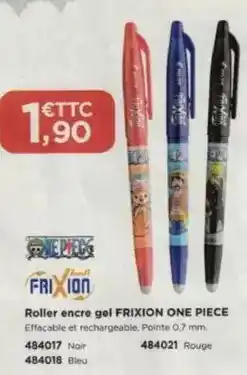 Top Office Purina - roller encre gel frixion one piece offre