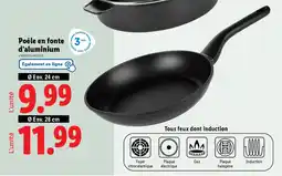 Lidl Poêle en fonte d'aluminium offre