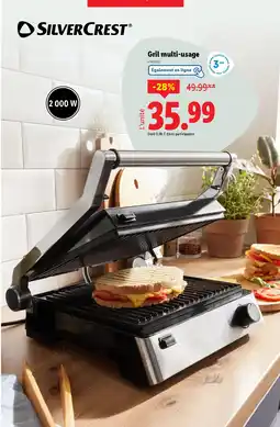 Lidl Gril multi-usage offre