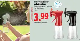 Lidl Mini ventilateur pulvérisateur offre