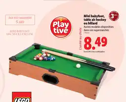 Lidl Play tivě mini babyfoot table air hockey ou billard offre