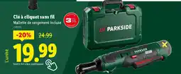 Lidl PARKSIDE Clé à cliquet sans fil offre