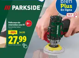 Lidl Parkside Polisseuse de rénovation sans fil offre