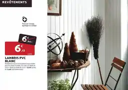 Bricomarché Lambris pvc blanc offre