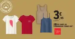 E.Leclerc Tee-shirt ou débadeur femme bio offre