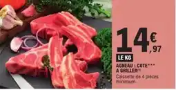 E.Leclerc Agneau: cote a griller offre