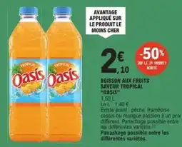 E.Leclerc Oasis - boisson aux fruits saveur tropical offre