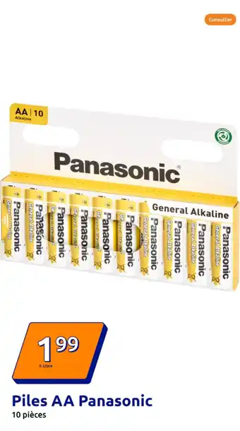 Action PANASONIC Piles AA offre
