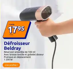 Action Défroisseur Beldray offre
