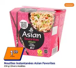 Action Nouilles instantanées Asian Favorites offre