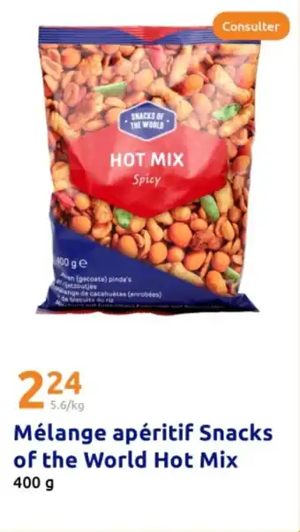 Action Mélange apéritif Snacks of the World Hot Mix offre