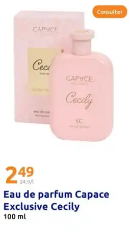 Action Eau de parfum Capace Exclusive Cecily offre