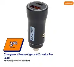 Action RE-LOAD Chargeur allume-cigare à 2 ports offre