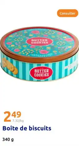 Action BUTTER COOKIES Boîte de biscuits offre