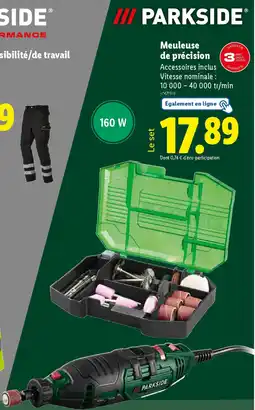 Lidl Parkside Meuleuse de précision offre