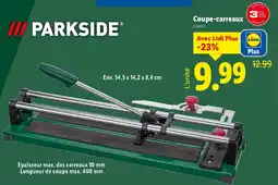 Lidl Parkside Coupe carreaux offre