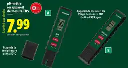 Lidl Autre modèle disponible pH-mètre ou appareil de mesure TDS offre