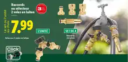 Lidl Parkside Raccords ou sélecteur 2 voies en laiton offre