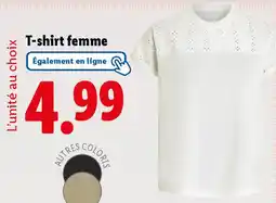 Lidl Livergy T shirt femme offre