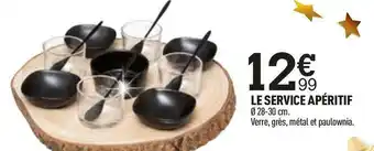 Le service apéritif