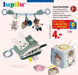 Lidl Lupilu Jouet d'éveil bébé offre