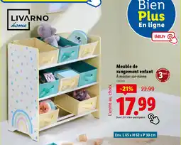 Lidl Livarno home Meuble de rangement enfant offre