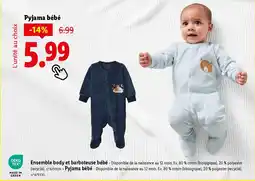 Lidl Lupilu Pyjama bébé offre