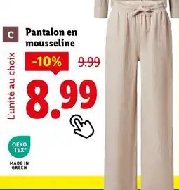 Lidl Esmara Pantalon en mousseline offre
