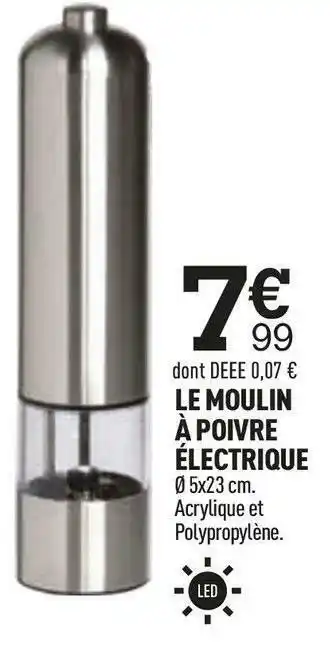 Centrakor Le moulin à poivre électrique offre