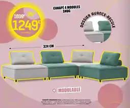 BUT Canapé 4 modules snug offre