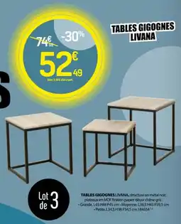BUT Tables gigognes livana offre