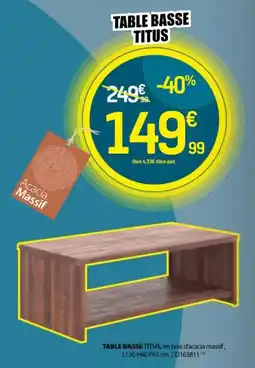 BUT Table basse titus offre
