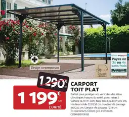 Bricomarché Carport toit plat offre